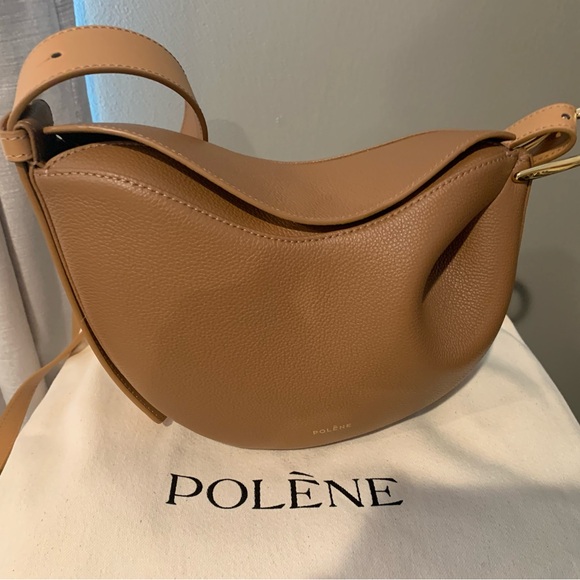 Polene Handbags - Polene Bag - Tonca - Duo Camel